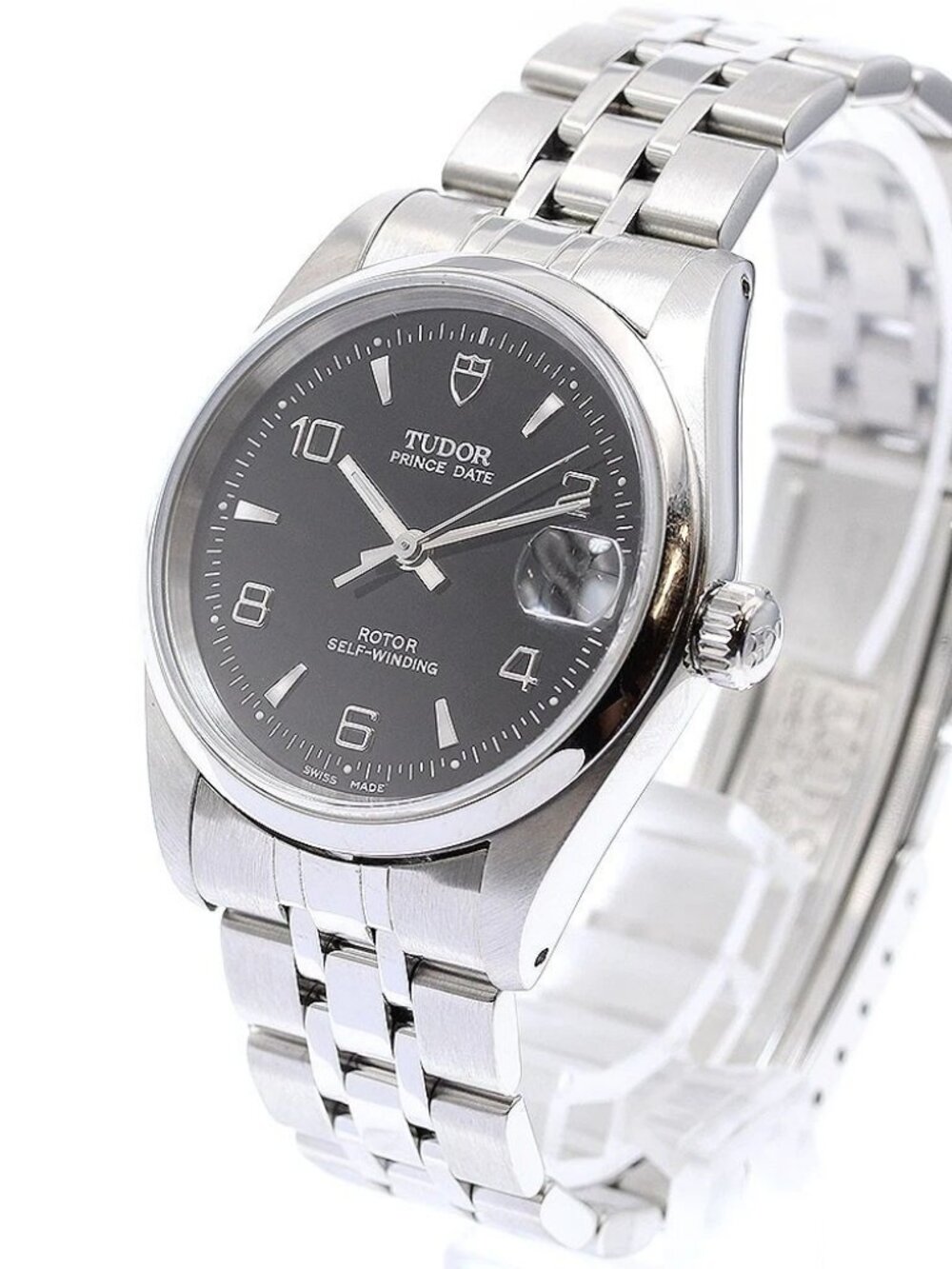 TUDOR Prince Date 72000 black Dial Automatic Boy's Watch_944552